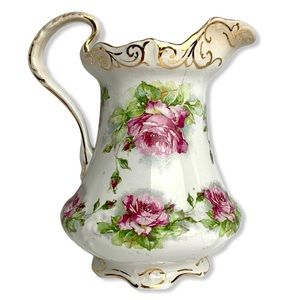 Vintage W.H. Tatler Old World Rose Pitcher